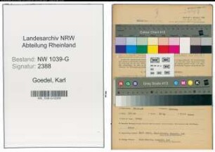Entnazifizierung Karl Goedel , geb. 15.10.1905 (Arbeiter)