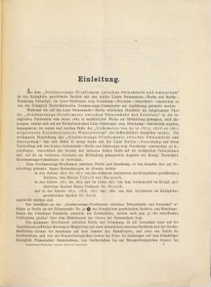 Gradmessungs-Nivellement zwischen Swinemünde und Amsterdam
