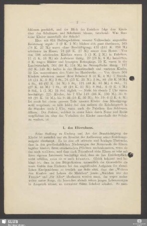 I. das Elternhaus