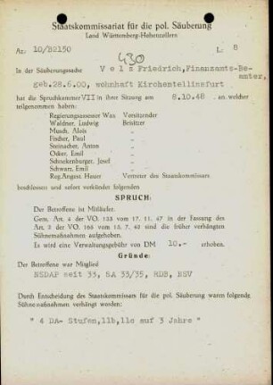 Velz, Friedrich