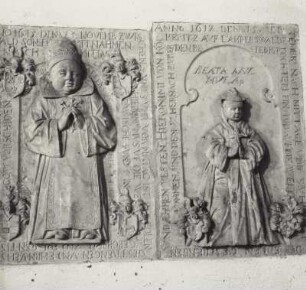 Kindergrabsteine des Hieronymus von Köcheritz und einer totgeborenen Tochter des Hieronymus von Köcheritz