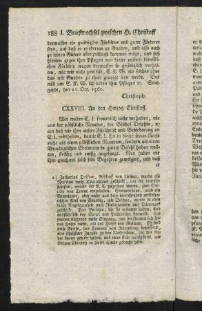 188-199, Briefe CXXVIII-CXXXIX
