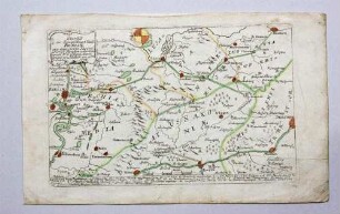 Angriffsroute des Grafen Hadik auf Berlin 1757