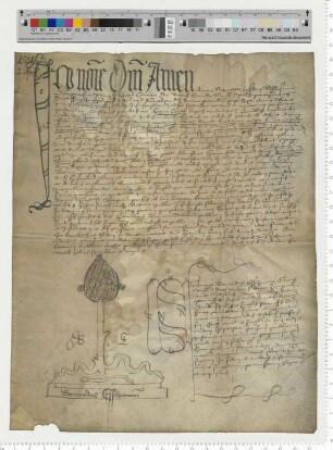 Präsentation für eine Vikarie am Katharinen Altar der Lambertikapelle. Notar Bernardus Esscheman [lat].