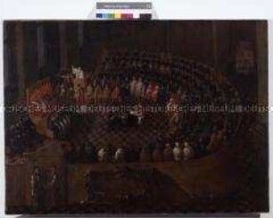 Schlusssitzung des Konzils von Trient im Dezember 1563