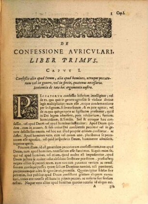 De Sacramentali ... sive auriculari Latinorum Confessione disputatio