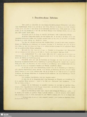 I. Durchbrochene Arbeiten