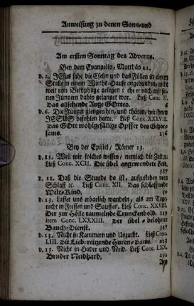 Am ersten Sonntag des Advents. - Am Sonntage Exaudi.