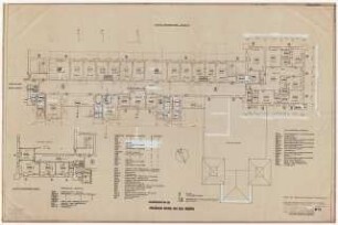 Evangelisches Diakonissenkrankenhaus Bethanien, Berlin-Kreuzberg Umbau. Hauptgebäude: 3. Obergeschoss 1:100
