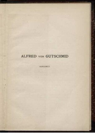Alfred von Gutschmid
