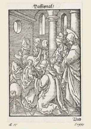 Beschneidung, aus: "Passio unsers Herren Jhesu Christi", Nürnberg 1553, S. C2 verso