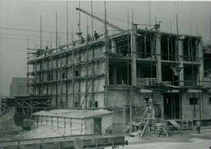 Betonschalplatten - Bauweise, Speicher im Mannheimer Hafen, 1947-1949