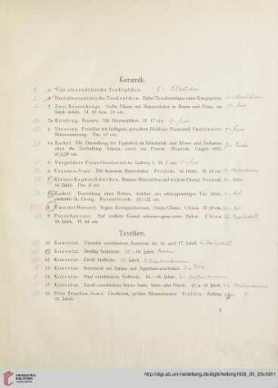 Textilien (Nr. 10-45)