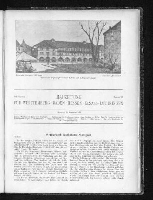 Wettbewerb Markthalle Stuttgart