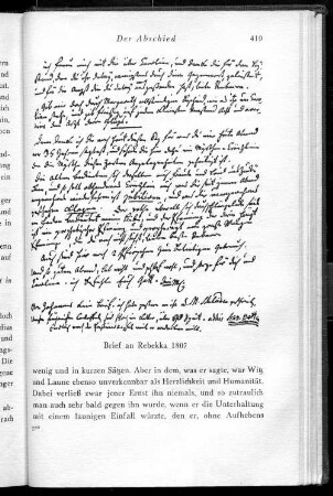 Brief an Rebekka 1807