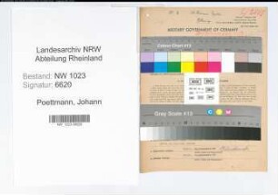 Entnazifizierung Johann Poettmann , geb. 10.12.1897 (Elektromonteur)