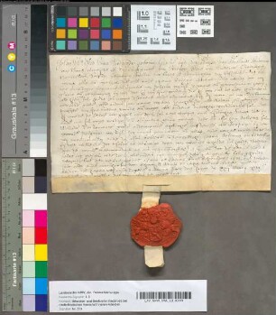 Vergunning door Johan Wolfert van Brederode, geboren Grave uit het Huis van Holland, aan Pelgrum van Zijl om van zijn goederen te disponeeren, 22 Maart 1652. Perkament met 1 uithangend zegel.
