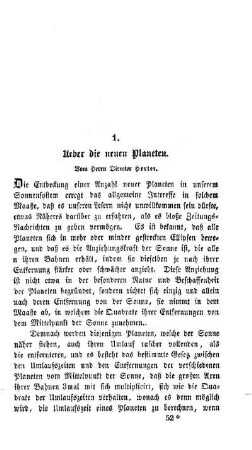Ueber die neuen Planeten