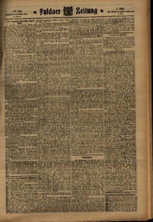 Zweite Ausgabe vom Dienstag, den 25. Oktober 1910.