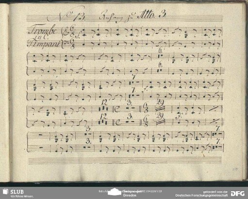 No. 13 Coro (tr, timp)