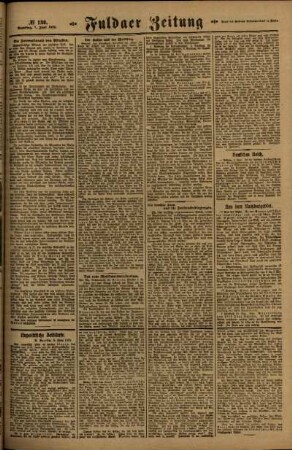 Zweite Ausgabe vom Samstag, den 07. Juni 1919.