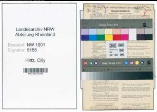 Entnazifizierung Cilly Hirtz, geb. 02.11.1912 (Arzt)