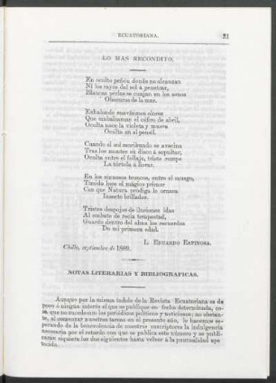 Notas literarias y bibliográficas