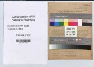 Entnazifizierung Fritz Gieser , geb. 22.04.1899 (Hilfsarbeiter)