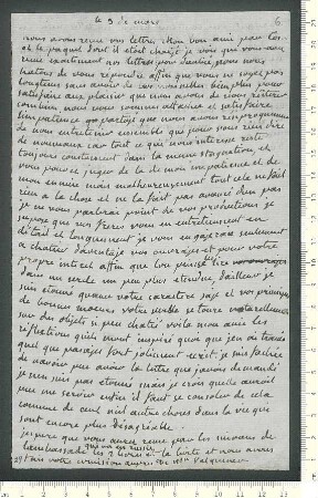 Brief von Marie-Anne Chamisso  an Adelbert von Chamisso