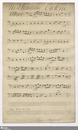 Nisi Dominus - Mus.4657-D-50a : S, Coro, orch; C