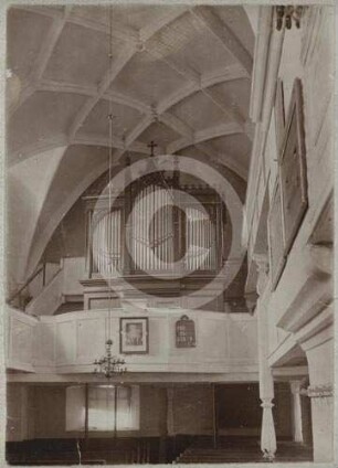 Orgelempore der evangelischen Kirche Hermsdorf