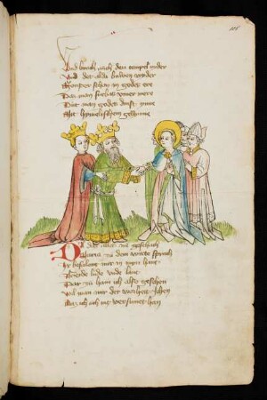 Der König dankt der hl. Margarete