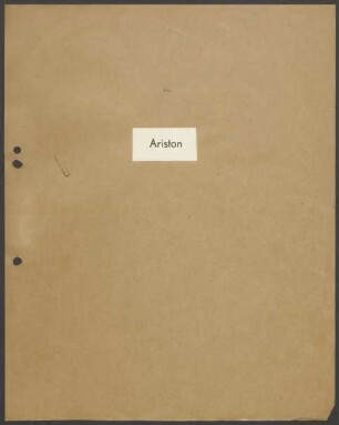 Schriftproben und Bestellungen des Schrifttyps "Ariston"