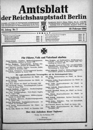 1944,7: Nr. 7, 19. Februar 1944