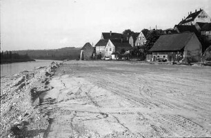 Rheinweiler: Autobahntrasse vor den Häusern, die abgerissen werden