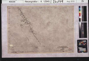 Wolframitbergwerk Pechtelsgrün im Vogtland, 350m bis 400m Sohle, Blatt Stangengrün