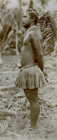 "Häuptling Erak von Nauru" "Derselbe, Profilaufnahme, Nauru"