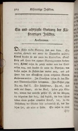 Ein und achtzigste Gattung der Käferartigen Insekten. Anthrenus.