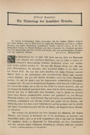 Elftes Kapitel. Die Niederlage der spanischen Armada