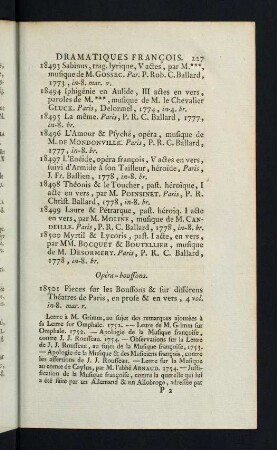 227-230, Opéra-bouffons