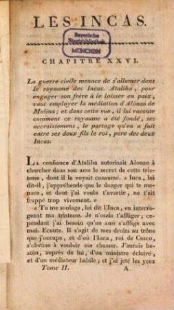 Les Incas : ou la destruction de l'empire du Pérou, 2