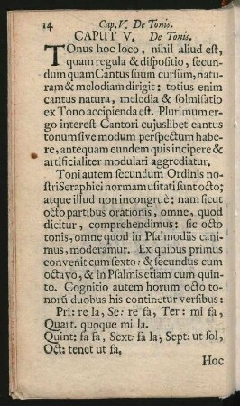 Caput V. De Tonis