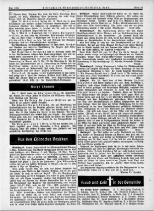Freud und Leid in der Gemeinde