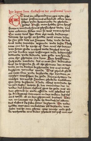 Leben der hl. Euphrosyna von Alexandria