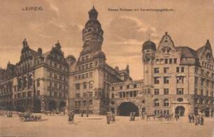 Leipzig: Neues Rathaus mit Verwaltungsgebäude