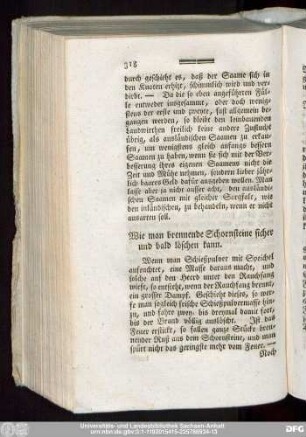Wie man brennende Schornsteine sicher und bald löschen kann.