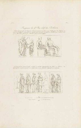 Abb.: Pl. 10 Fragmens du g.d Bas-relief du Parthénon.