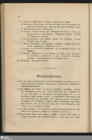 Nadelarbeiten