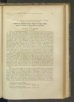 Technik der Aufnahme innerer Organe mit enger Blende. Zugleich ein Beitrag zur Röntgenologie der Speiseröhre.