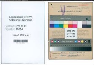 Entnazifizierung Wilhelm Knauf , geb. 11.06.1896 (Lokfuehrer)